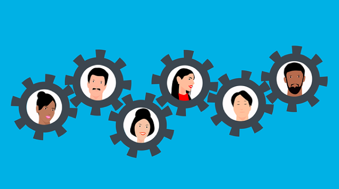 Waii coaching Employees team grip